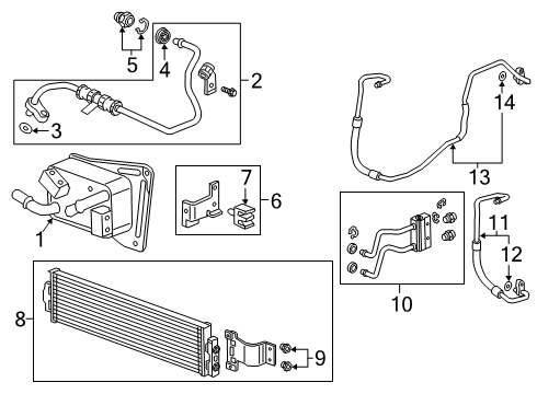 2024 Cadillac XT4 Trans Oil Cooler Diagram