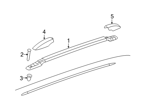 2010 Chevy HHR Luggage Carrier Diagram