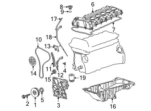 2007 Buick Rainier Engine Parts, Mounts, Cylinder Head & Valves, Camshaft & Timing, Oil Pan, Oil Pump, Crankshaft & Bearings, Pistons, Rings & Bearings, Variable Valve Timing Diagram