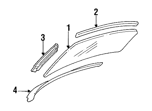 1994 Buick Regal Windshield Glass Diagram