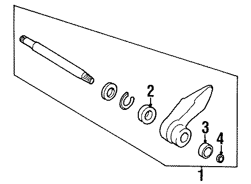 1994 Oldsmobile Achieva Intermediate Shaft Diagram