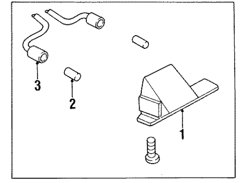 1999 Oldsmobile Aurora License Lamps Diagram