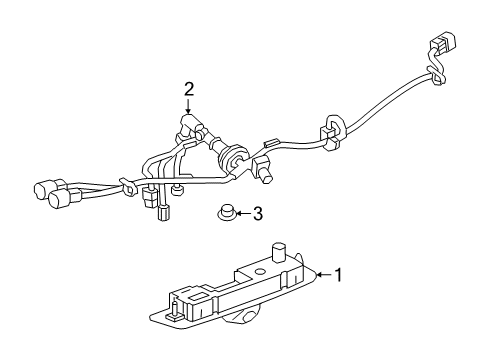 2024 Cadillac XT6 License Lamps Diagram