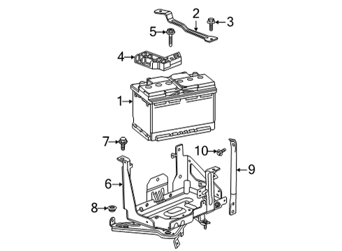 2021 Chevy Silverado 2500 HD Battery Diagram