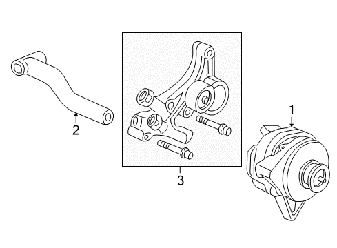1998 Buick Park Avenue Belts & Pulleys, Maintenance Diagram 3 - Thumbnail