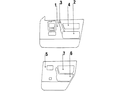 1987 Chevy Celebrity Interior Trim Diagram