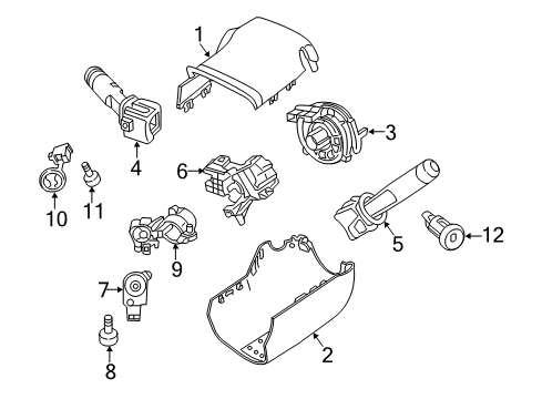 2022 GMC Canyon Anti-Theft Components Diagram