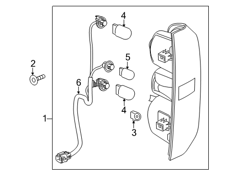 2022 GMC Canyon Bulbs Diagram