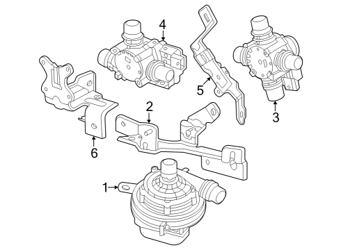 2023 Cadillac LYRIQ Water Pump Diagram