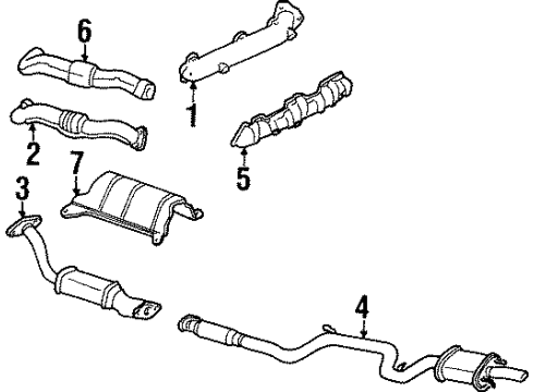 2002 Pontiac Grand Prix Exhaust Components Diagram