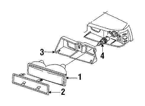 1987 Chevy Monte Carlo Headlamps Diagram