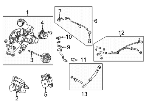 2023 Buick Encore GX Turbocharger & Components Diagram 1 - Thumbnail