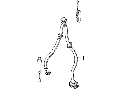 2000 Oldsmobile Silhouette Front Seat Belts Diagram