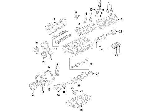 2011 Buick Lucerne Head Gasket Diagram for 89017599