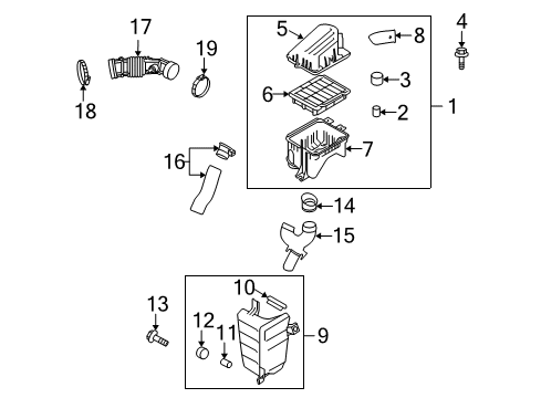 2010 Chevy Aveo5 Air Intake Diagram