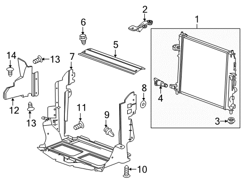 2022 Chevy Camaro Radiator & Components Diagram 3 - Thumbnail