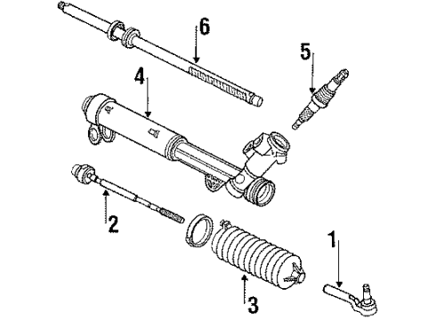 1995 Oldsmobile Cutlass Supreme Power Steering Pump Diagram for 26047158