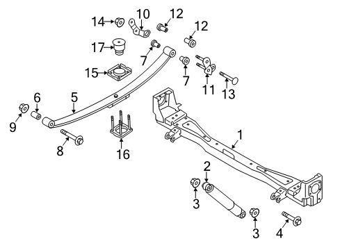 2017 Chevy City Express Spring Seat, Rear Diagram for 19316698