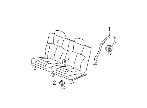 2006 Chevy Trailblazer EXT Seat Belt Diagram