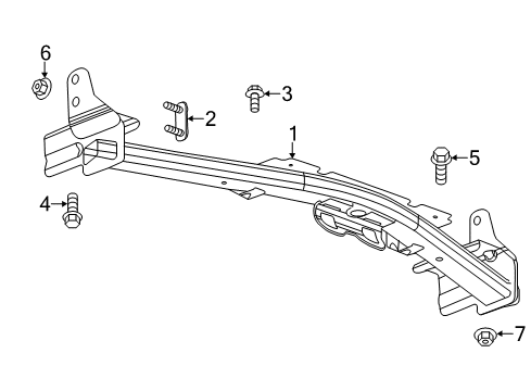 2014 Chevy Silverado 1500 Frame - Trailer Hitch Components Diagram 2 - Thumbnail