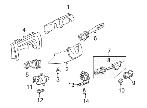 2009 Pontiac G8 Ignition Lock Diagram