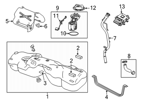 2022 Cadillac CT5 Fuel Supply Diagram