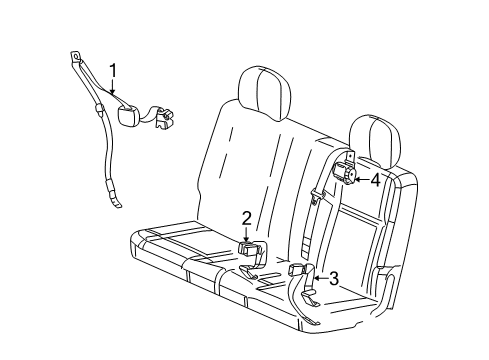 2008 Chevy Uplander Seat Belt Diagram