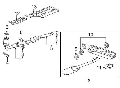 2015 GMC Terrain Converter & Pipe Diagram for 19418951