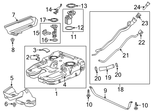 2018 Chevy Traverse Hose Clamp Diagram for 11610236