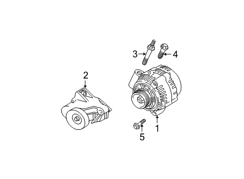 1999 Oldsmobile Alero Alternator Diagram 1 - Thumbnail