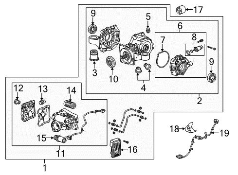 2012 Buick LaCrosse Axle & Differential - Rear Diagram