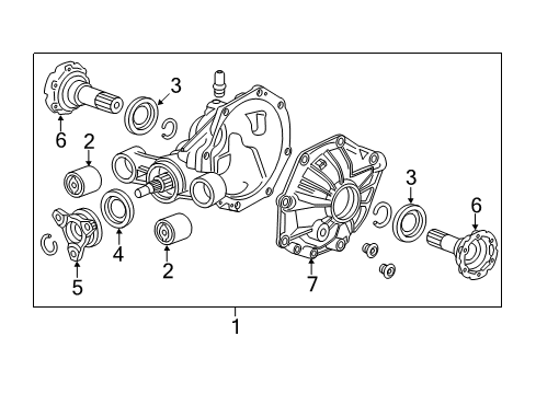 2022 Chevy Camaro Axle & Differential - Rear Diagram
