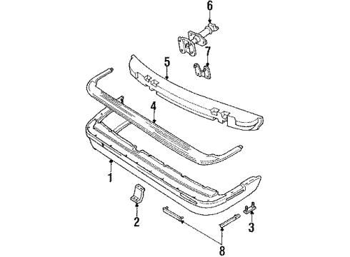 1993 Chevy Lumina APV Rear Bumper Diagram