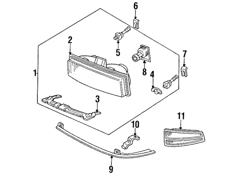 1990 Pontiac Bonneville Bulbs Diagram