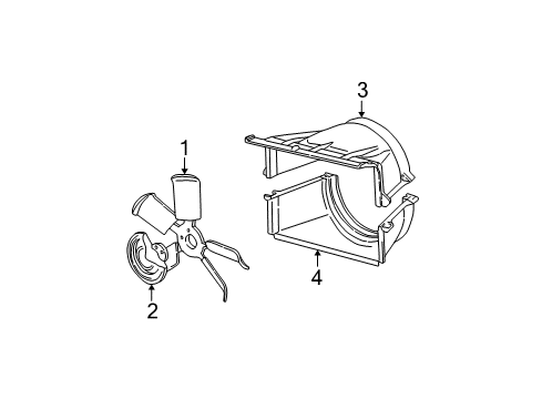1999 GMC C3500 Cooling System, Radiator, Water Pump, Cooling Fan Diagram 5 - Thumbnail