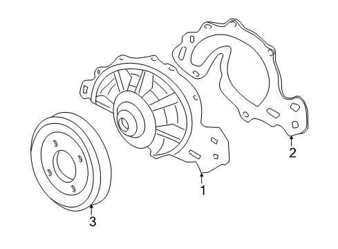 2005 Buick Century Cooling System, Radiator, Water Pump, Cooling Fan Diagram