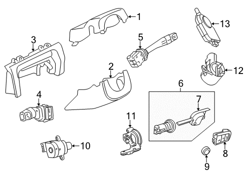 2012 Chevy Caprice Anti-Theft Components Diagram
