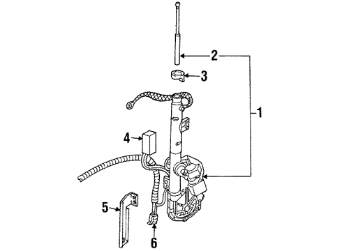 1999 Cadillac DeVille Connector, Gray Diagram for 12102668