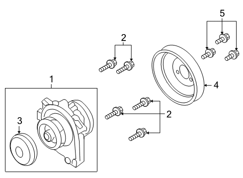 2008 Saturn Astra Cooling System, Radiator, Water Pump, Cooling Fan Diagram 1 - Thumbnail
