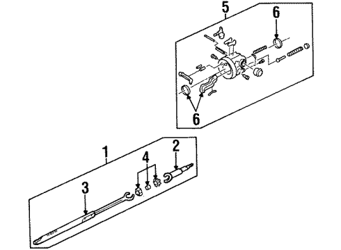 1997 Cadillac Seville Inner Steering Column Diagram 1 - Thumbnail