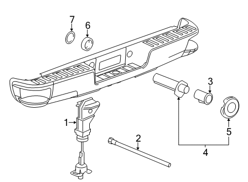 2015 Chevy Silverado 1500 Spare Tire Carrier Diagram