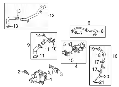 2022 Cadillac CT5 Water Pump Diagram