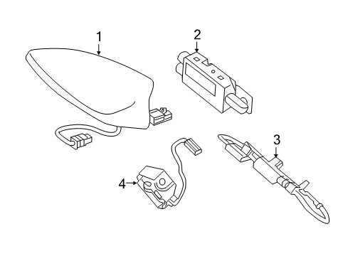 2022 Chevy Camaro Antenna & Radio Diagram