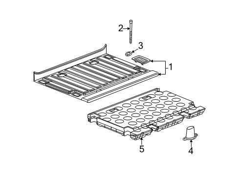 2006 Hummer H2 Interior Trim - Rear Body Diagram