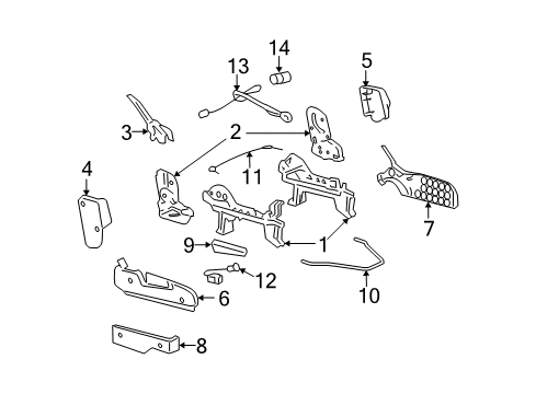 2007 Pontiac Torrent Tracks & Components Diagram