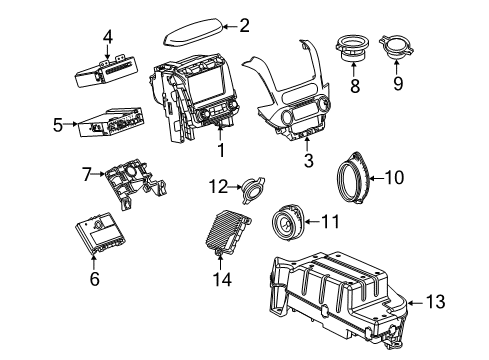 2017 GMC Yukon Sound System Diagram