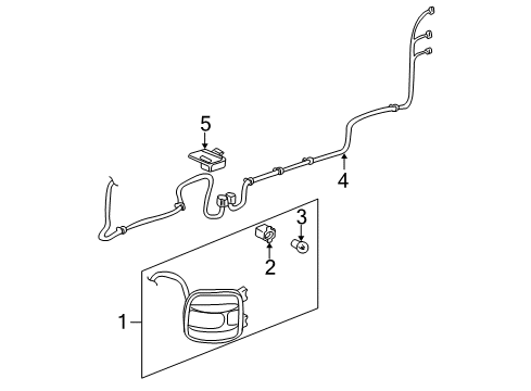 2002 Chevy Silverado 1500 Harness Diagram for 88986857