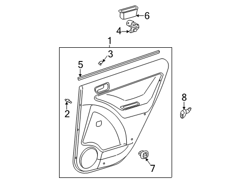 2003 Pontiac Vibe Pressure Plate Diagram for 88972974