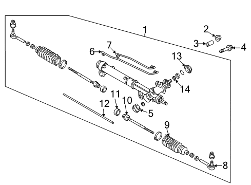 2004 Buick Century P/S Pump & Hoses, Steering Gear & Linkage Diagram 2 - Thumbnail