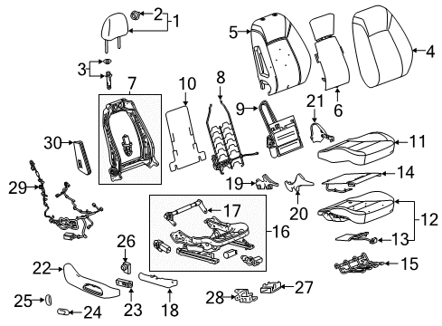 2020 Buick Regal TourX Lumbar Control Seats Diagram 4 - Thumbnail